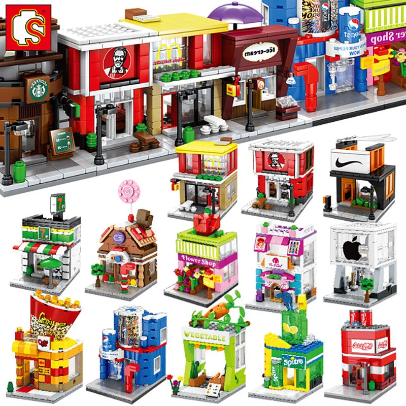 Cool 34 Model Mini Street View Store DIY Building Block For Children Elighten Educational Toy Compatible with LegoINGLY Boy Gift
Cool 34 Model Mini Street View Store DIY Building Block For Children Elighten Educational Toy Compatible with LegoINGLY Boy Gift