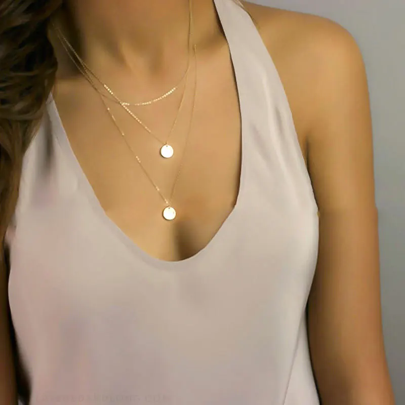 LOREDANA Layered necklace lasso simple necklace sequined metal multi-layer necklace necklace for women to create
LOREDANA Layered necklace lasso simple necklace sequined metal multi-layer necklace necklace for women to create