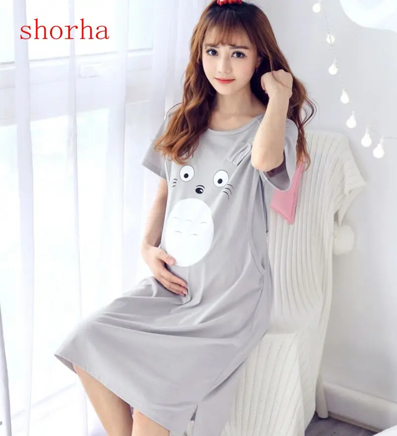 2019 Lovely Cartoon Print Maternity Nursing Nightgown Summer Loose Night dress for Pregnant Women Pregnancy Sleepwear Nightwear
2019 Lovely Cartoon Print Maternity Nursing Nightgown Summer Loose Night dress for Pregnant Women Pregnancy Sleepwear Nightwear