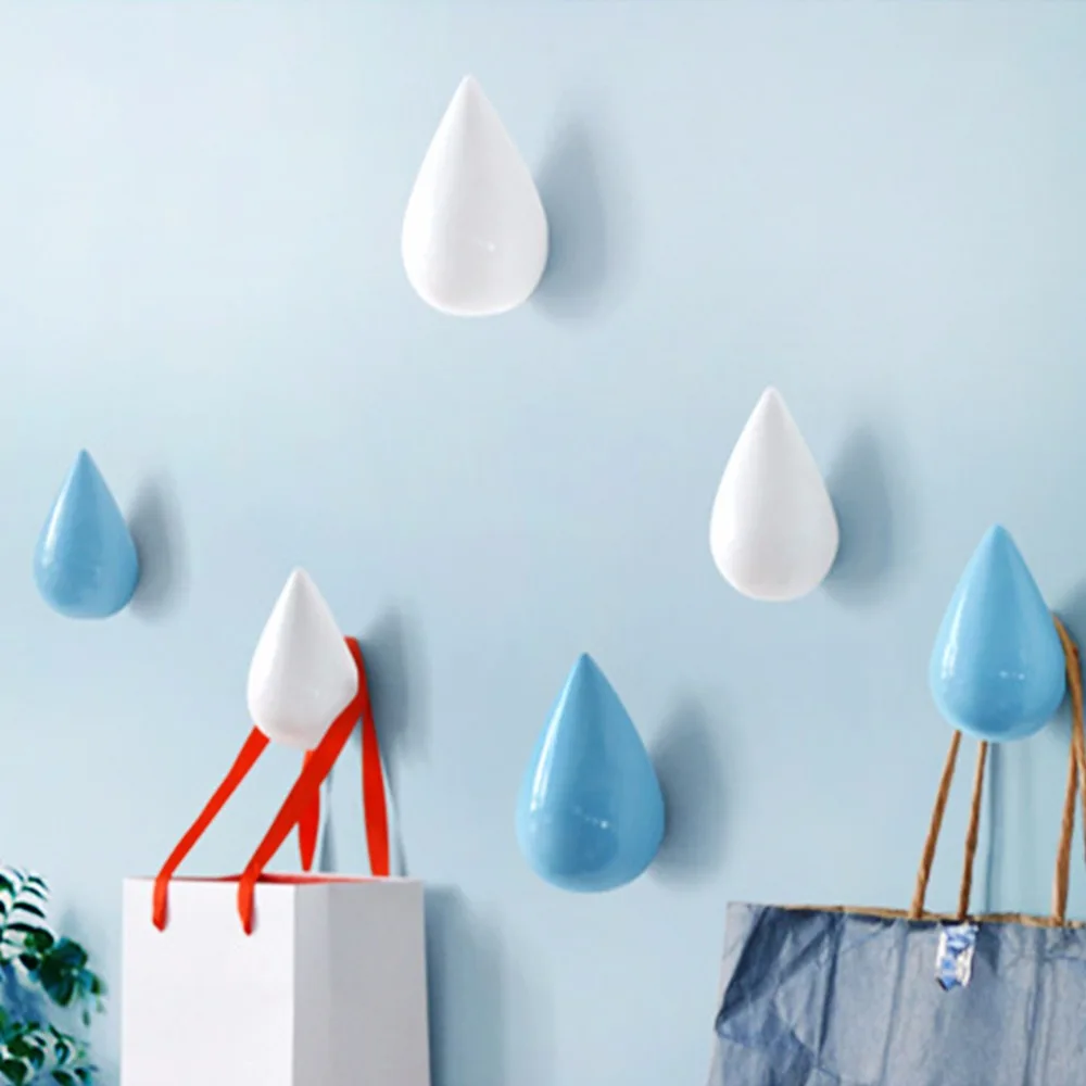 3.74x2.36x2.36" 3D Water Drop Wall Hooks Decorative Resin Metal Coat Hat Clothes Hangers Bathroom Kitchen Washroom Hanger
3.74x2.36x2.36" 3D Water Drop Wall Hooks Decorative Resin Metal Coat Hat Clothes Hangers Bathroom Kitchen Washroom Hanger