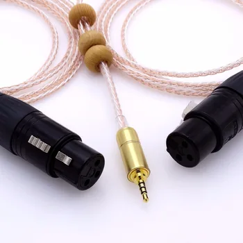 1Meter 8+8 Hybrid Occ Silver Plated 2.5mm TRRS TO 2 XLR Female Audio Adapter Cable For AK240 AK380 AK320 DP-X1 FIIO X5III
1Meter 8+8 Hybrid Occ Silver Plated 2.5mm TRRS TO 2 XLR Female Audio Adapter Cable For AK240 AK380 AK320 DP-X1 FIIO X5III