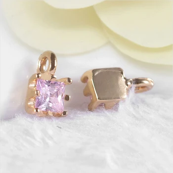 6PCS 4x4MM 24K Champagne Gold Color Plated Brass with Zircon Square Charms End Beads High Quality Diy Jewelry Accessories
6PCS 4x4MM 24K Champagne Gold Color Plated Brass with Zircon Square Charms End Beads High Quality Diy Jewelry Accessories