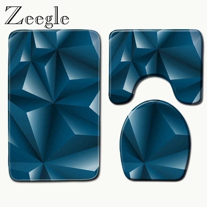 Zeegle Microfibre Bath Mat Geometric Pattern Bathroom Mats Toilet Carpet Shower Carpet 3 pcs Non Slip Bathroom Rug Shower Mat
Zeegle Microfibre Bath Mat Geometric Pattern Bathroom Mats Toilet Carpet Shower Carpet 3 pcs Non Slip Bathroom Rug Shower Mat