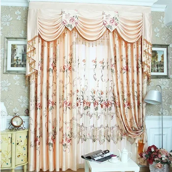 2019 European Garden Curtains for Living Bedroom Windows Luxury Wedding Drapes Embroidered Curtains for Room Style Valance
2019 European Garden Curtains for Living Bedroom Windows Luxury Wedding Drapes Embroidered Curtains for Room Style Valance