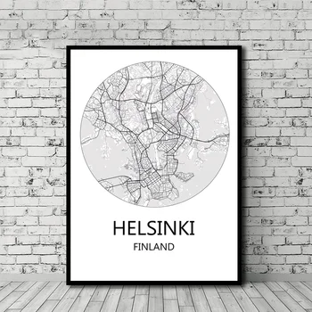 Black and White City Map Helsinki Turku Finland Poster Nordic Style Canvas Print Home Decor No Frame
Black and White City Map Helsinki Turku Finland Poster Nordic Style Canvas Print Home Decor No Frame