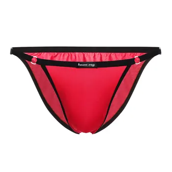 Sexy Men Ice Silk Smooth Big U Convex Pouch Briefs G-string Breathable Thongs Low Rise Seamless Erotic Lingerie Gay Wear F10
Sexy Men Ice Silk Smooth Big U Convex Pouch Briefs G-string Breathable Thongs Low Rise Seamless Erotic Lingerie Gay Wear F10