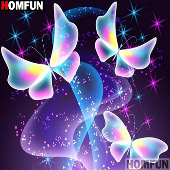 HOMFUN Full Square/Round Drill 5D DIY Diamond Painting "Light butterfly"3D Diamond Embroidery Cross Stitch Home Decor A20074
HOMFUN Full Square/Round Drill 5D DIY Diamond Painting "Light butterfly"3D Diamond Embroidery Cross Stitch Home Decor A20074