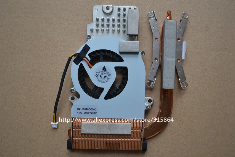 100% new Laptop CPU fan for Gateway W350 W350i W650I W650UI KFB0505HA with heatsink