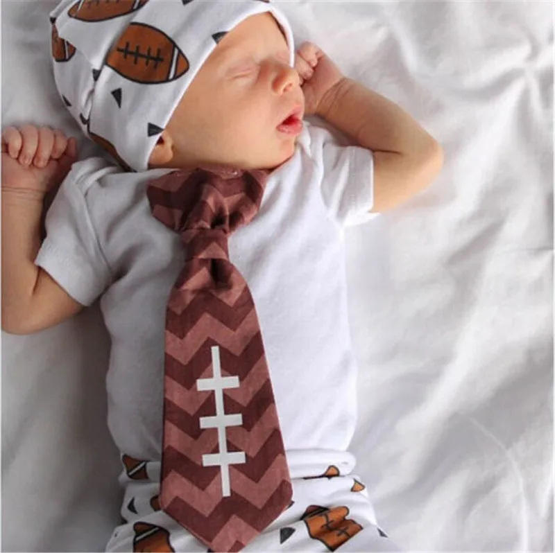 Newborn Baby Boy Rugby Style Tie Romper + Football Printing Pants Children Cartoon 3PCS Leggings Outfit Set Clothes
Newborn Baby Boy Rugby Style Tie Romper + Football Printing Pants Children Cartoon 3PCS Leggings Outfit Set Clothes