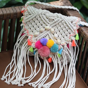 Sweet Bohemia Long Fringed Crochet Straw Bag Woven Beach Bags Women Summer 2018 Pompon White Long Tassel Shoulder Crossbody Bag
Sweet Bohemia Long Fringed Crochet Straw Bag Woven Beach Bags Women Summer 2018 Pompon White Long Tassel Shoulder Crossbody Bag