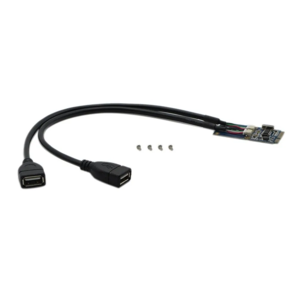 Mini PCI-E to USB Adapter PCI-E Extension Card Extender Riser Raiser Card Adapter 5Pin Dual USB2.0 Converter Card
Mini PCI-E to USB Adapter PCI-E Extension Card Extender Riser Raiser Card Adapter 5Pin Dual USB2.0 Converter Card