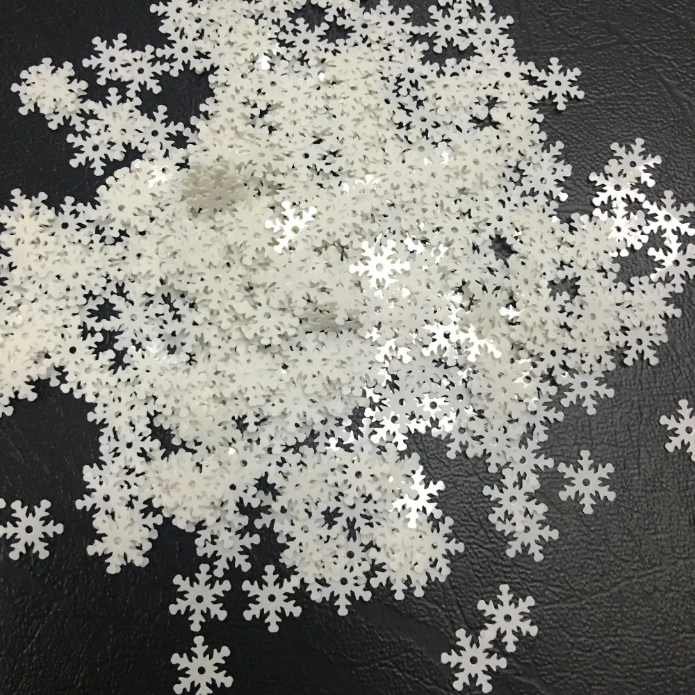 100pcs/lot 10mm Snowflake PVC Sequins With 1 Center Hole Christmas Gift DIY Clothes Navidad Ornaments White Snow
100pcs/lot 10mm Snowflake PVC Sequins With 1 Center Hole Christmas Gift DIY Clothes Navidad Ornaments White Snow