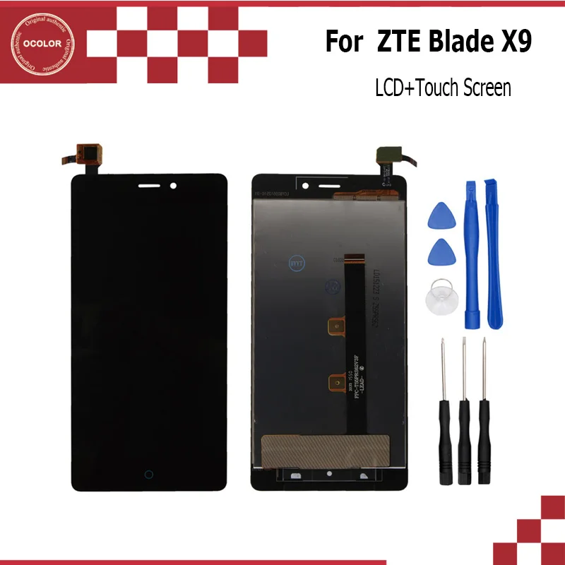 ocolor For ZTE Blade X9 LCD display+Touch Screen Assembly perfect repair part 5.5 inch For Blade X9 Good quality+Tools
ocolor For ZTE Blade X9 LCD display+Touch Screen Assembly perfect repair part 5.5 inch For Blade X9 Good quality+Tools
