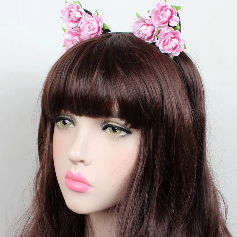 New rose flower head buckle fashion birthday party headdress Female children hair band Christmas gift cat ears headban
New rose flower head buckle fashion birthday party headdress Female children hair band Christmas gift cat ears headban