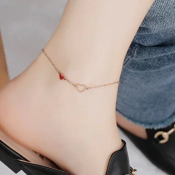 YUN RUO New Arrival Fashion Rose Gold Color Lovely Heart Anklet Style Woman 316 L Titanium Steel Jewelry Top Quality Never Fade
YUN RUO New Arrival Fashion Rose Gold Color Lovely Heart Anklet Style Woman 316 L Titanium Steel Jewelry Top Quality Never Fade