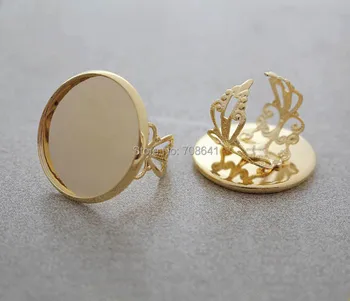 Blank Open Ring Settings with Round Smooth Bezel Resin Cabochons Bases Filigree Flower Rings DIY Findings Golden tone Plated
Blank Open Ring Settings with Round Smooth Bezel Resin Cabochons Bases Filigree Flower Rings DIY Findings Golden tone Plated