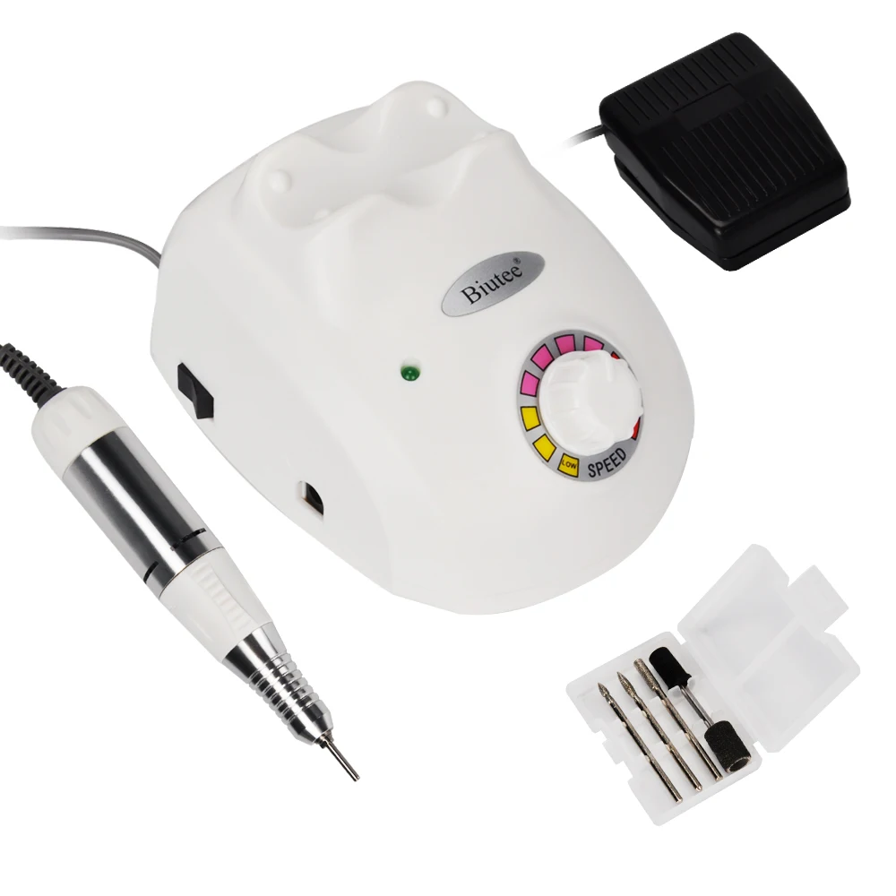 Biutee 35000RPM ProElectric Nail Drill Machine Electric Manicur Accessories Kit Anti-Burning Cover 30x Burrs Nail File Drill Bit
Biutee 35000RPM ProElectric Nail Drill Machine Electric Manicur Accessories Kit Anti-Burning Cover 30x Burrs Nail File Drill Bit