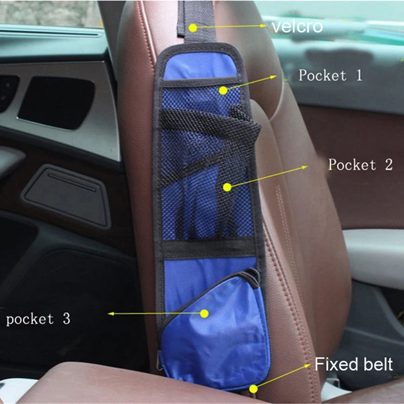 01 Car Auto Seat Side Back Storage Pocket Holder