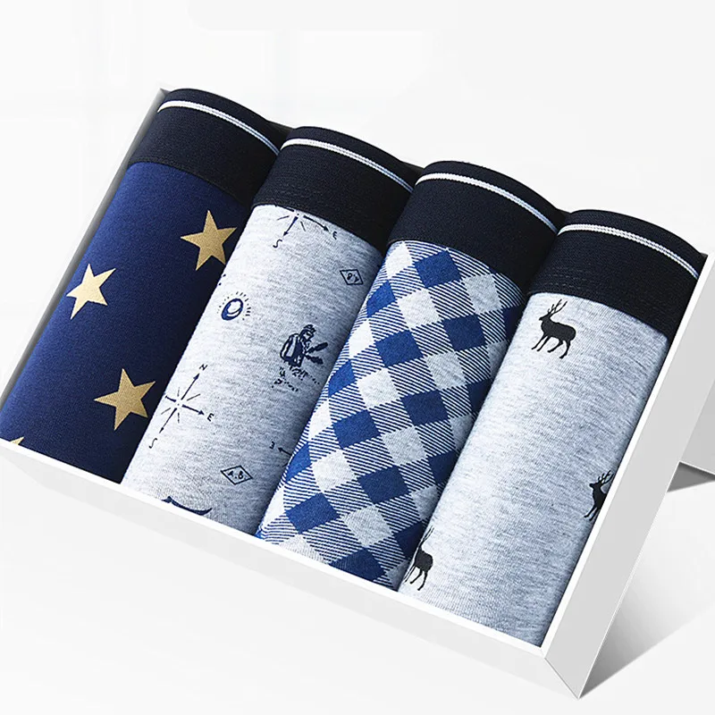 Underwear Man 4pcs/lot Brand Luxury Men Boxer Underwear Cotton Boxer Homme Sexy Health Cueca pull in Breathable Family Panties
Underwear Man 4pcs/lot Brand Luxury Men Boxer Underwear Cotton Boxer Homme Sexy Health Cueca pull in Breathable Family Panties