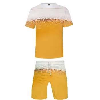 Harajuku Fashion Casual Suit Beer Man O-Neck T-Shirt + Shorts Set Boy Beer Print Creative Suit Women Streetwear Hip Hop Suit
Harajuku Fashion Casual Suit Beer Man O-Neck T-Shirt + Shorts Set Boy Beer Print Creative Suit Women Streetwear Hip Hop Suit