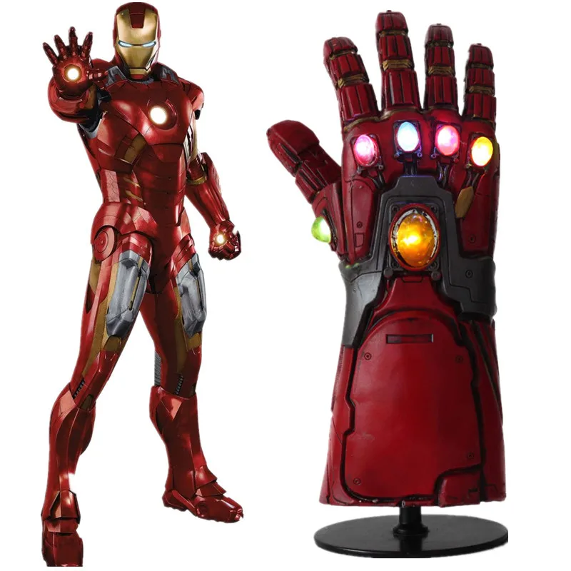 LED Light Latex Type Avengers Endgame Superhero Iron Man Tony Stark Infinity Stone Cosplay Gloves Arm Armor Hand Gauntlet
LED Light Latex Type Avengers Endgame Superhero Iron Man Tony Stark Infinity Stone Cosplay Gloves Arm Armor Hand Gauntlet