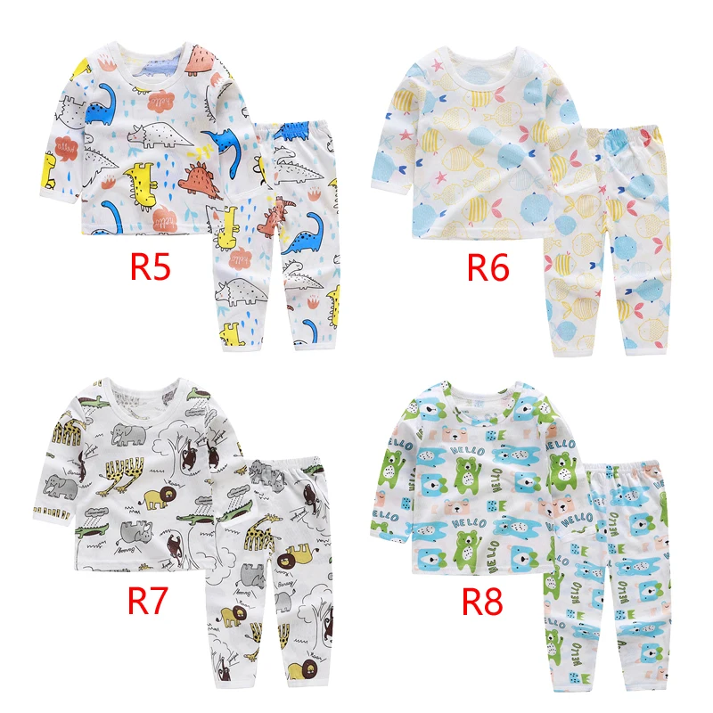 Cute boy's sleepwear set with long sleeves shirt and pants cartoon printed suit for boys in summer
Cute boy's sleepwear set with long sleeves shirt and pants cartoon printed suit for boys in summer