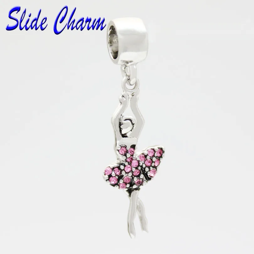 Free shipping new European and American popular jewelry pink Rhinestone pendant ballerina DIY charm beads fit Pandora bracelet
Free shipping new European and American popular jewelry pink Rhinestone pendant ballerina DIY charm beads fit Pandora bracelet