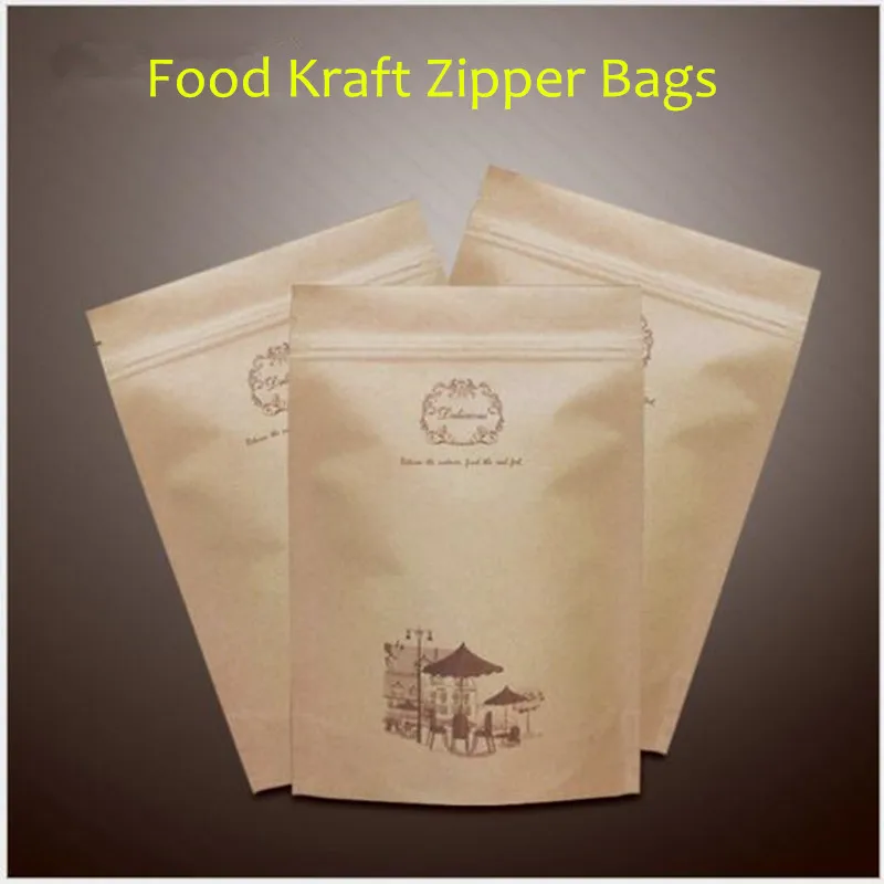Waxed Kraft paper ziploc Ziplock Packaging Bag, Snack biscuits Coffee beans ziploc ziplock paper bag 50PCS
Waxed Kraft paper ziploc Ziplock Packaging Bag, Snack biscuits Coffee beans ziploc ziplock paper bag 50PCS