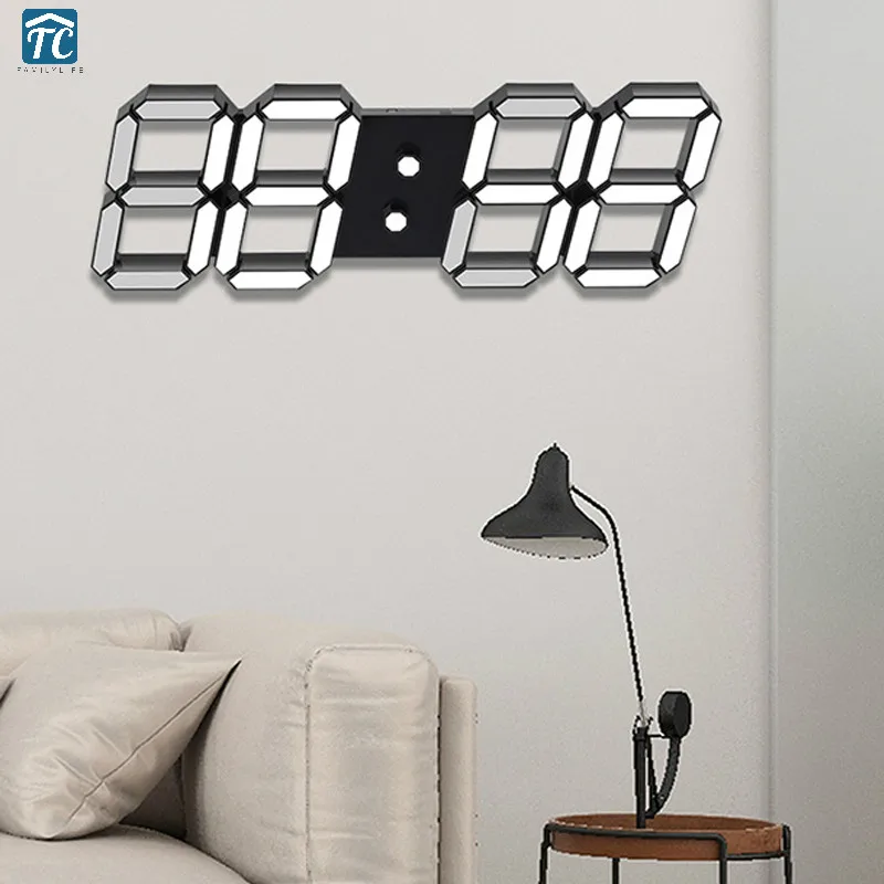 Remote Control LED Wall Clock Large 3D Digital Temperature Date Countdown Alarm Clocks Nightlight Home Gym Decoration Watch
Remote Control LED Wall Clock Large 3D Digital Temperature Date Countdown Alarm Clocks Nightlight Home Gym Decoration Watch