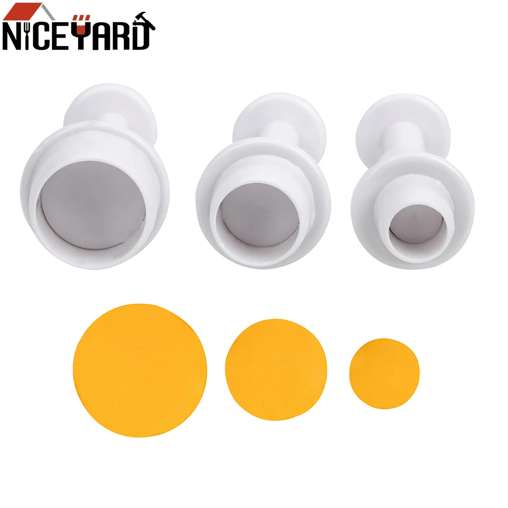 3pcs/set Round Shape Plunger Fondant Mold Chocolate Cookie Mould Sugarcraft Cutter Baking Tool DIY Cake Decorating Tools
3pcs/set Round Shape Plunger Fondant Mold Chocolate Cookie Mould Sugarcraft Cutter Baking Tool DIY Cake Decorating Tools