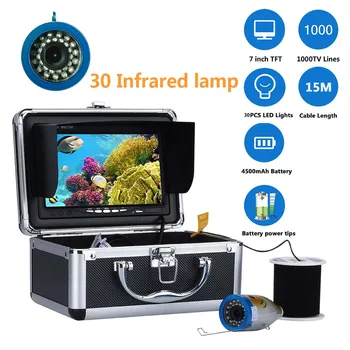 Mountainone Underwater Fishing Video Camera Fish Finder In English 1000TVL 7"Color Sea Fishing Monitor Infrared LED Fishfinder
Mountainone Underwater Fishing Video Camera Fish Finder In English 1000TVL 7"Color Sea Fishing Monitor Infrared LED Fishfinder