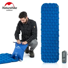 Naturehike colchão inflável portátil único acampamento esteira de ar colchão ultraleve dormir almofada dobrável cama viagem dormir esteira(China)
