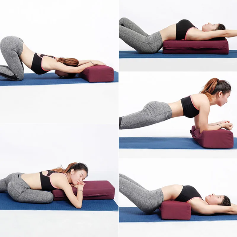 Подушка для йоги квадратная плотная вспениваемая фитнеса физиотерапии | Спорт и