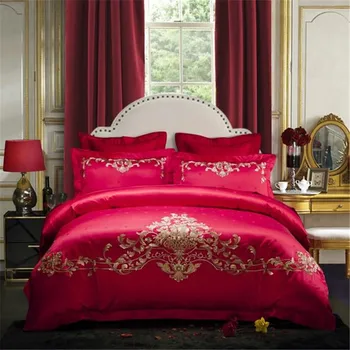 luxury silk cotton satin jacquard wedding Bedding set duvet cover flat sheet pillows case 4/6pcs/king/queen size
luxury silk cotton satin jacquard wedding Bedding set duvet cover flat sheet pillows case 4/6pcs/king/queen size