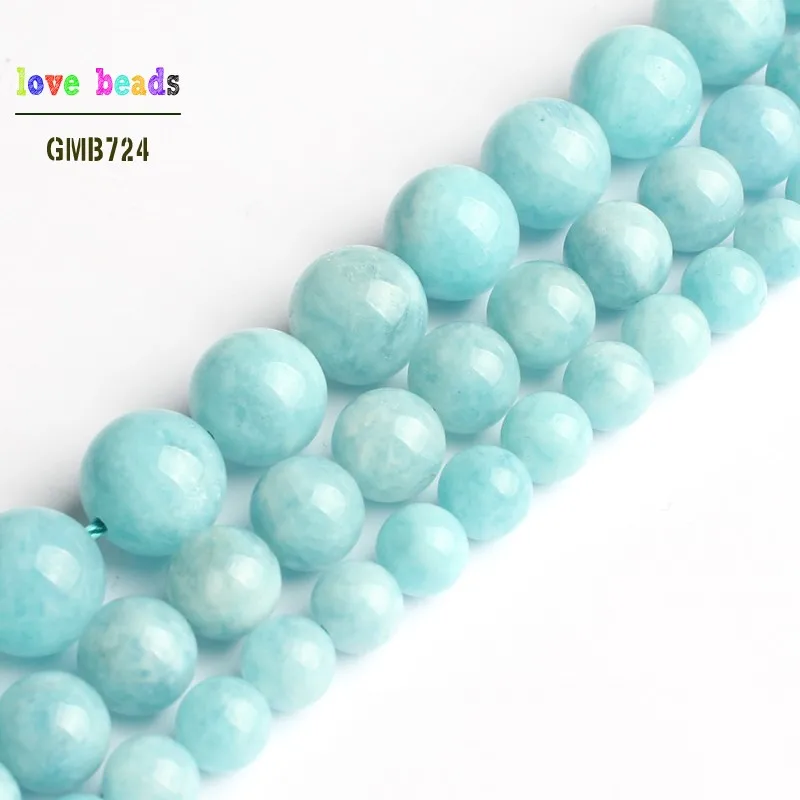Natural Aquamarines Bead Round Loose Stone Beads for Jewelry Making Diy Bracelet 15'' Strand 6mm 8mm 10mm
Natural Aquamarines Bead Round Loose Stone Beads for Jewelry Making Diy Bracelet 15'' Strand 6mm 8mm 10mm