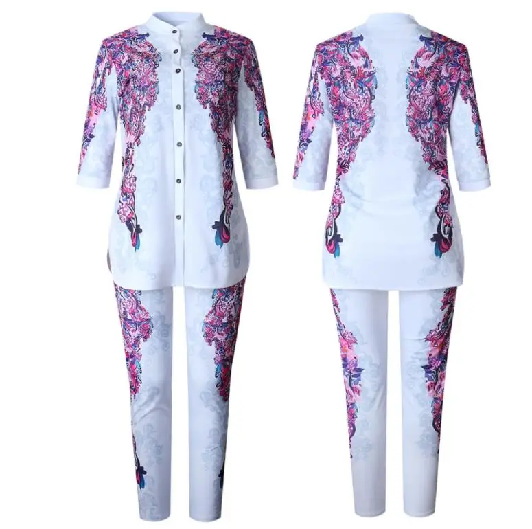 Africa Clothing African Print Elastic Bazin Baggy Pants Rock Style Dashiki SLeeve Famous Suit For Women Coat + Leggings 2pcs/se
Africa Clothing African Print Elastic Bazin Baggy Pants Rock Style Dashiki SLeeve Famous Suit For Women Coat + Leggings 2pcs/se