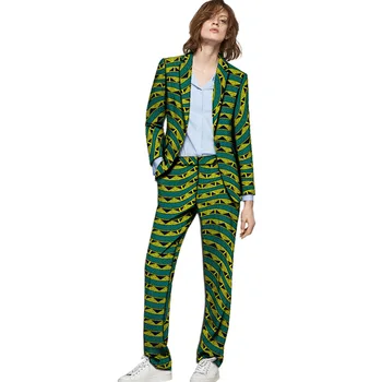African fashion women print suits blazers with trousers Ankara fashion pant suits customized wedding female formal outfits
African fashion women print suits blazers with trousers Ankara fashion pant suits customized wedding female formal outfits