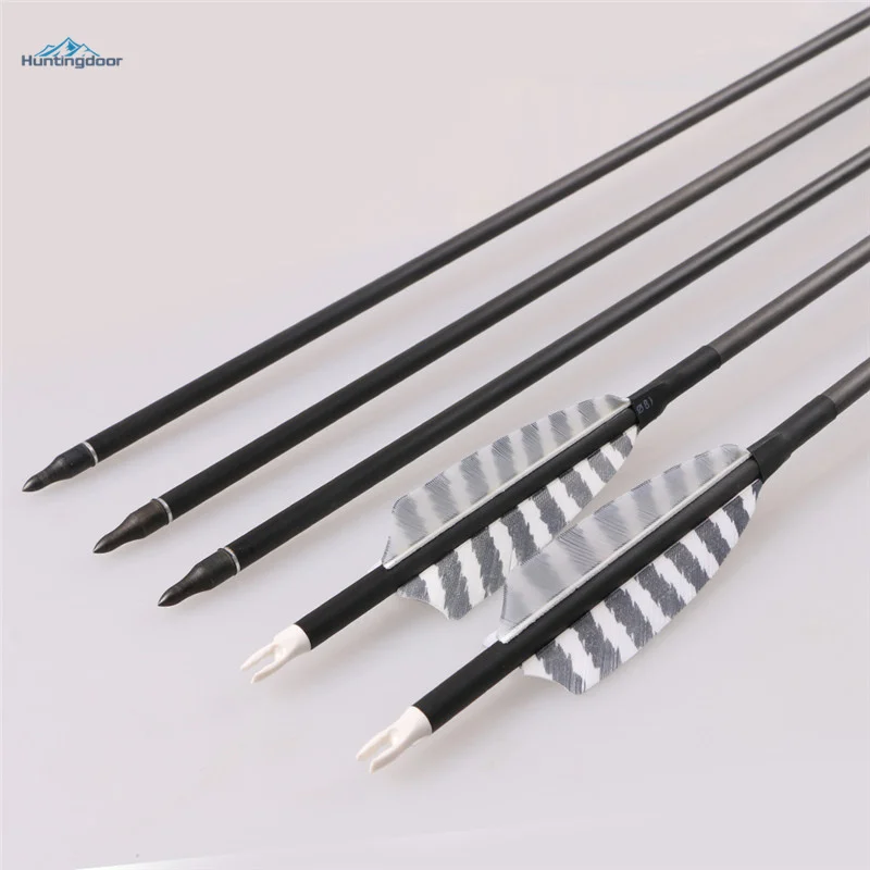 32inch 400spine Carbon Arrows with Real Feathers & Field Points Replaceable Tips for Recuve Bow&Compound Bow 6pcs Rotatable Nock
32inch 400spine Carbon Arrows with Real Feathers & Field Points Replaceable Tips for Recuve Bow&Compound Bow 6pcs Rotatable Nock