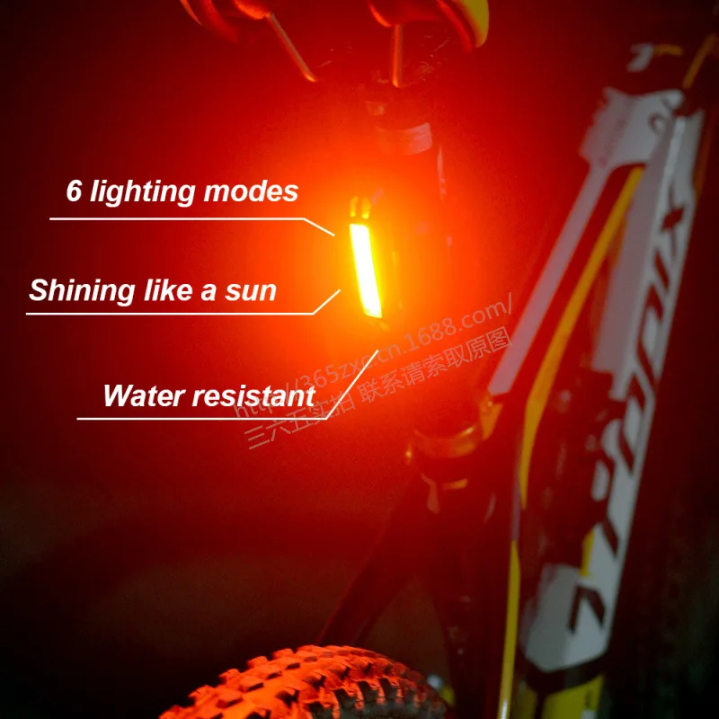 Sale Bike Rear light Taillight Waterproof Riding Led Usb Chargeable Mountain Bike Headlight Cycling Light Tail-lamp Bicycle Light 4