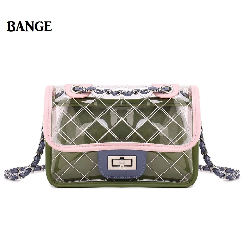 BANGE Women Transparent Beach Bag Linger Messenger Crossbody Jelly Bags Chains With Inside Bag Sacoche Femme bags for women 2018
BANGE Women Transparent Beach Bag Linger Messenger Crossbody Jelly Bags Chains With Inside Bag Sacoche Femme bags for women 2018