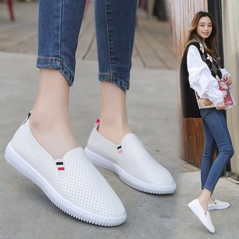 Wild Korean classic white shoes lazy breathable women's shoes a pedal fashion light and comfortable
Wild Korean classic white shoes lazy breathable women's shoes a pedal fashion light and comfortable