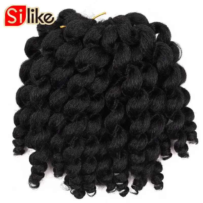 Silike Jumpy Wand Curl 8 inch Jamaican Bounce Crochet Hair Grey 22 Roots African Synthetic Braiding Hair Low Temperature Fiber
Silike Jumpy Wand Curl 8 inch Jamaican Bounce Crochet Hair Grey 22 Roots African Synthetic Braiding Hair Low Temperature Fiber