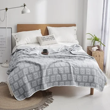 The square pattern knit cotton blanket suitable for adults and children in the environment of air conditioning, nap and leisure
The square pattern knit cotton blanket suitable for adults and children in the environment of air conditioning, nap and leisure