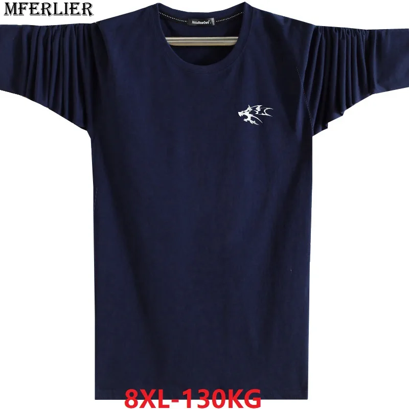 MFERLIER autumn men plus size t-shirts long sleeve wolf 5XL 6XL 7XL 8XL large tshirt winter gray black tShirts cotton tees 50 52
MFERLIER autumn men plus size t-shirts long sleeve wolf 5XL 6XL 7XL 8XL large tshirt winter gray black tShirts cotton tees 50 52