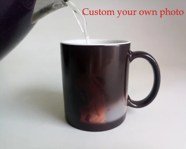 Drop shipping DIY Photo Magic Color Changing Coffee Mug custom your photo on Tea cup Black color best gift for friends
Drop shipping DIY Photo Magic Color Changing Coffee Mug custom your photo on Tea cup Black color best gift for friends