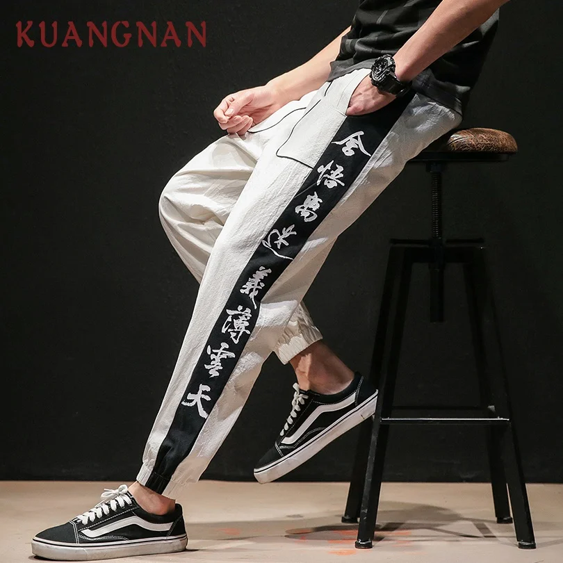 KUANGNAN Ankle-Length Pants Men Trousers Streetwear Joggers Pants Men Fashions Sweatpants 5XL Hip Hop Trousers Men Pants 2019
KUANGNAN Ankle-Length Pants Men Trousers Streetwear Joggers Pants Men Fashions Sweatpants 5XL Hip Hop Trousers Men Pants 2019