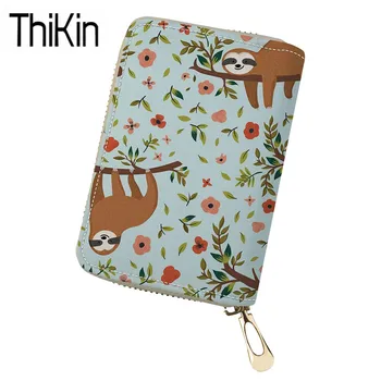 THIKIN Bag for Women 2019 Sloth Printing Credit Card Holders Ladies PU Leather Card Cases Zipper Females Passport Card Cover
THIKIN Bag for Women 2019 Sloth Printing Credit Card Holders Ladies PU Leather Card Cases Zipper Females Passport Card Cover
