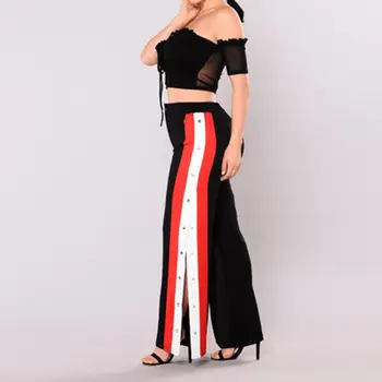 2017 New arrival Fashion Womens Split Side Buttons Wide Leg Jogger Casual Long Pants Trousers
2017 New arrival Fashion Womens Split Side Buttons Wide Leg Jogger Casual Long Pants Trousers