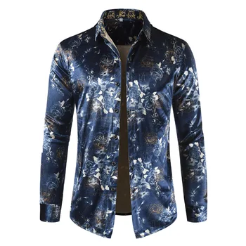 2019 New autumn Fashion Mens Slim Fit Long Sleeve Floral Shirt Mens Clothing Trend party Mens Casual Full dress Shirt Top
2019 New autumn Fashion Mens Slim Fit Long Sleeve Floral Shirt Mens Clothing Trend party Mens Casual Full dress Shirt Top