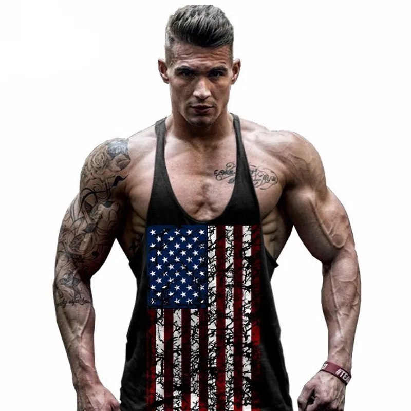 Summer men USA Flag men tank tops vest Raglan tank top Workout men Muscle Bodybuilding tank top
Summer men USA Flag men tank tops vest Raglan tank top Workout men Muscle Bodybuilding tank top
